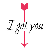 I got you down arrow